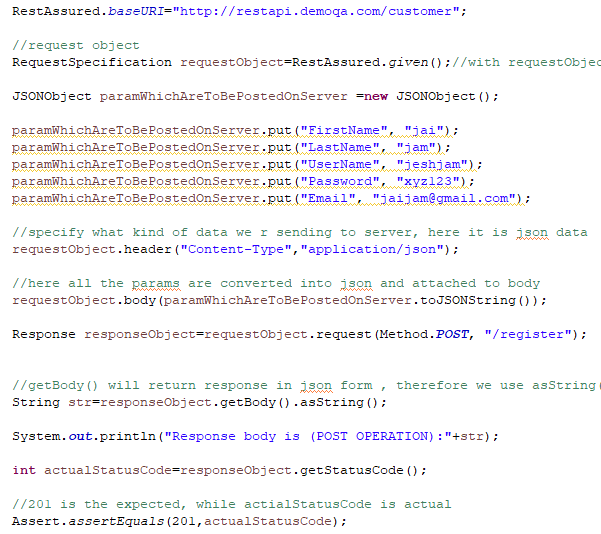 POST request using io.rest-assured